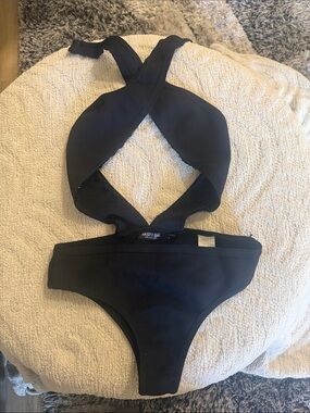 Nasty Gal Halter Swimsuit
